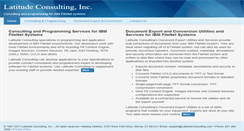 Desktop Screenshot of latitudeconsulting.com